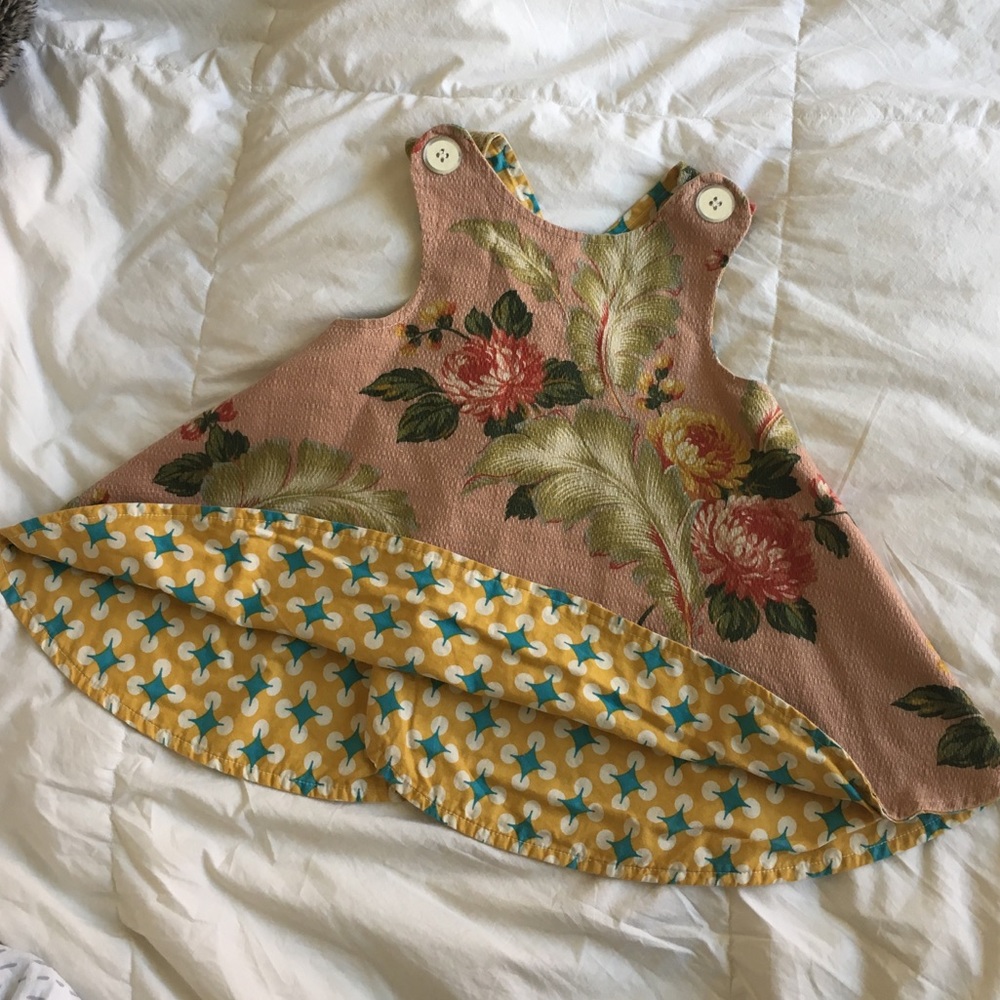 Reversible smock dress